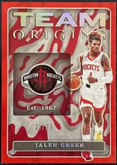 Jalen Green [Red] #9 Basketball Cards 2022 Panini Origins Team Prices
