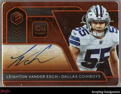 Leighton Vander Esch [Copper] #SS-LV Football Cards 2020 Panini Elements Steel Signatures Prices