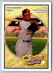 Frank Robinson #18 Baseball Cards 2008 Upper Deck Baseball Heroes Prices