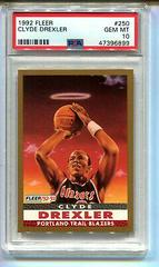 Clyde Drexler #250 Basketball Cards 1992 Fleer Prices