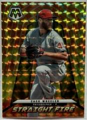 Zack Wheeler [Gold] Baseball Cards 2022 Panini Mosaic Straight Fire Prices