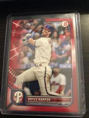 Bryce Harper [Red] #16 Baseball Cards 2022 Bowman Prices