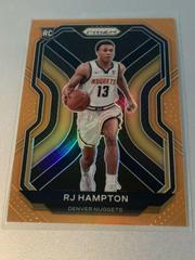 RJ Hampton [Orange Prizm] Basketball Cards 2020 Panini Prizm Prices