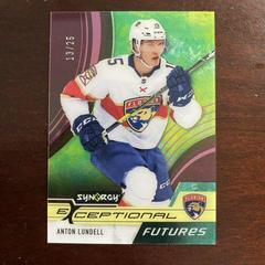 Anton Lundell [Pink] Hockey Cards 2021 Upper Deck Synergy Exceptional Futures Prices