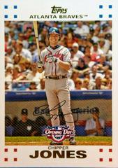 Chipper Jones #25 Baseball Cards 2007 Topps Opening Day Prices