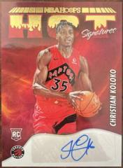 Christian Koloko [Red] #HSR-CKL Basketball Cards 2022 Panini Hoops Hot Signatures Rookies Prices