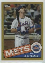 Pete Alonso [Gold Refractor] Baseball Cards 2020 Topps Chrome 1985 Prices
