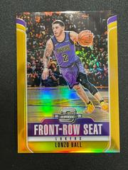 Lonzo Ball [Gold] #24 Basketball Cards 2018 Panini Contenders Optic Front Row Seat Prices