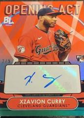 Xzavion Curry [Red] Baseball Cards 2023 Topps Big League Opening Act Autographs Prices