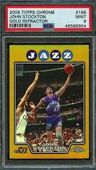 John Stockton [Gold Refractor] Basketball Cards 2008 Topps Chrome Prices