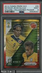 Neymar Jr., Radamel Falcao [Yellow & Red Pulsar] #20 Soccer Cards 2014 Panini Prizm World Cup Matchups Prices