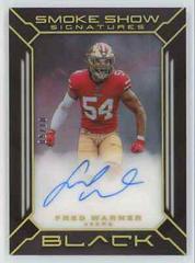 Fred Warner [Gold] #SM-FWA Football Cards 2022 Panini Black Smoke Show Signatures Prices