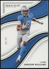 Jameson Williams #11 Football Cards 2023 Panini Immaculate Prices