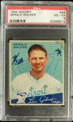 Gerald Walker #26 Baseball Cards 1934 Goudey Prices