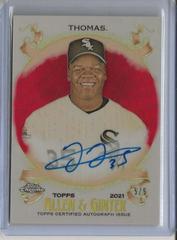 Frank Thomas [Red Refractor] Baseball Cards 2021 Topps Allen & Ginter Chrome Autographs Prices
