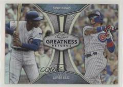 Javier Baez, Ernie Banks Baseball Cards 2019 Topps Chrome Greatness Returns Prices