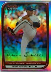 Ben Sheets [Refractor] #73 Baseball Cards 2008 Bowman Chrome Prices
