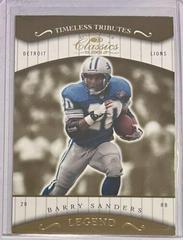 Barry Sanders [Timeless Tributes] #167 Football Cards 2001 Panini Donruss Classics Prices