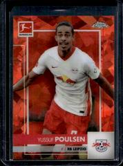 Yussuf Poulsen [Orange] Soccer Cards 2020 Topps Chrome Bundesliga Sapphire Prices