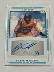 Blake Freeland #ART-BF Football Cards 2023 Sage Artistry Autographs Prices