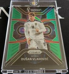 Dusan Vlahovic [Green] #19 Soccer Cards 2022 Panini Prizm World Cup Phenomenon Prices