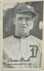 Owen Bush Baseball Cards 1921 Exhibits Prices