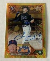 Brett Baty Baseball Cards 2023 Topps Chrome Radiating Rookies Autographs Prices