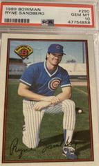 Ryne Sandberg #290 Baseball Cards 1989 Bowman Prices