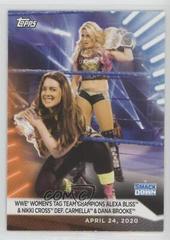 Nikki Cross def. Alexa Bliss [Orange] Wrestling Cards 2021 Topps WWE Women's Division Prices