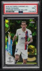 Angel Di Maria [Yellow] #3 Soccer Cards 2019 Topps Chrome UEFA Champions League Sapphire Prices