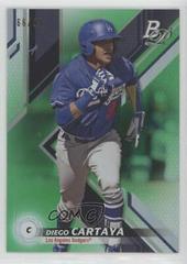 Diego Cartaya [Green] #TOP-58 Baseball Cards 2019 Bowman Platinum Top Prospects Prices