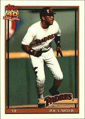 Joe Carter #120 Baseball Cards 1991 Topps Tiffany Prices