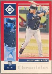 Alex Kirilloff [Red] #26 Baseball Cards 2021 Panini Chronicles Prices