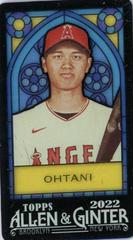 Shohei Ohtani [Mini Exclusive Stained Glass] Baseball Cards 2022 Topps Allen & Ginter Prices