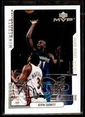 Kevin Garnett [Silver Script] #190 Basketball Cards 2000 Upper Deck MVP Prices