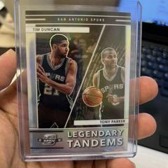 Tony Parker, Tim Duncan #7 Basketball Cards 2021 Panini Contenders Optic Legendary Tandems Prices