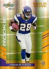 Adrian Peterson [Gold Zone] #341 Football Cards 2007 Panini Score Select Prices