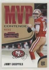 Jimmy Garoppolo Football Cards 2018 Panini Contenders MVP Prices