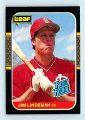Jim Lindeman #37 Baseball Cards 1987 Leaf Prices