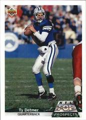 Ty Detmer Football Cards 1992 Upper Deck Gold Prices
