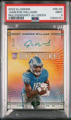 Jameson Williams [Green] Football Cards 2022 Panini Illusions Rookie Endorsements Autographs Prices