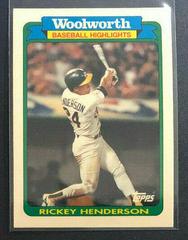 Rickey Henderson #31 Baseball Cards 1990 Woolworth Prices