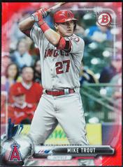 Mike Trout [Red] Baseball Cards 2017 Bowman Prices