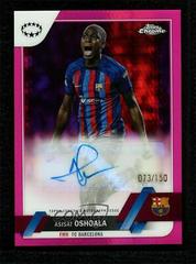 Asisat Oshoala [Pink Prism] #A-AO Soccer Cards 2022 Topps Chrome UEFA Women's Champions League Autographs Prices