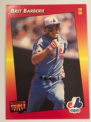 Bret Barberie #134 Baseball Cards 1992 Panini Donruss Triple Play Prices