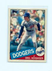 Orel Hershiser #493 Baseball Cards 1985 Topps Tiffany Prices