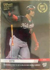 Juan Soto #MOY-9 Baseball Cards 2019 Topps Now Moment of the Year Prices