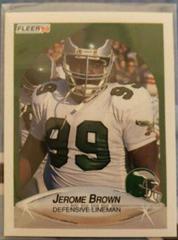 Jerome Brown #79 Football Cards 1990 Fleer Prices