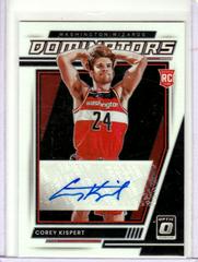 Corey Kispert #RD-CKP Basketball Cards 2021 Panini Donruss Optic Rookie Dominators Signatures Prices