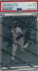 Ken Griffey Jr. [Silver Promo w/ Coating] #52 Baseball Cards 1996 Leaf Steel Prices